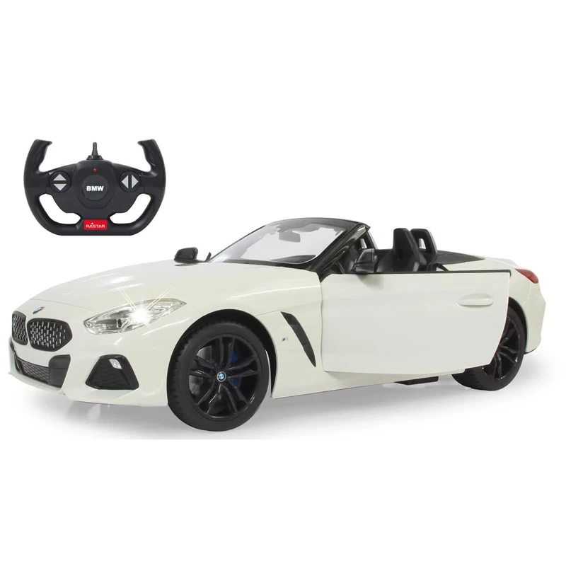Jamara 405174 BMW Z4 Roadster 1:14 white 2.4GHz door manually officially licensed, up to 1 hour driving time, approx. 9 km/h, perfectly reproduced details, detailed interior, LED light.