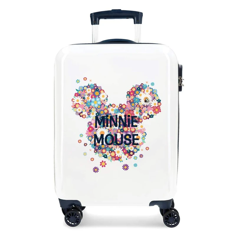 Disney Minnie Sunny Day Flowers Blue Hardside Carry-on Suitcase