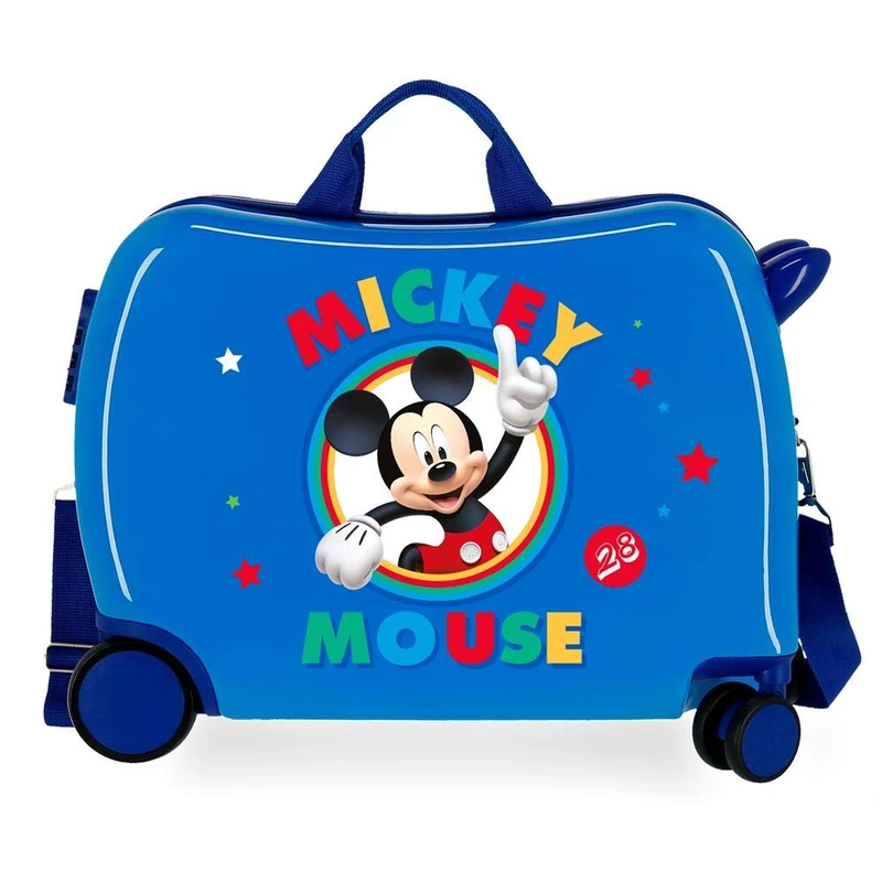 Disney Boys Rolling Suitcase 2 Multi-Direction Spinner Wheels, Blue (Azul), 50x38x20