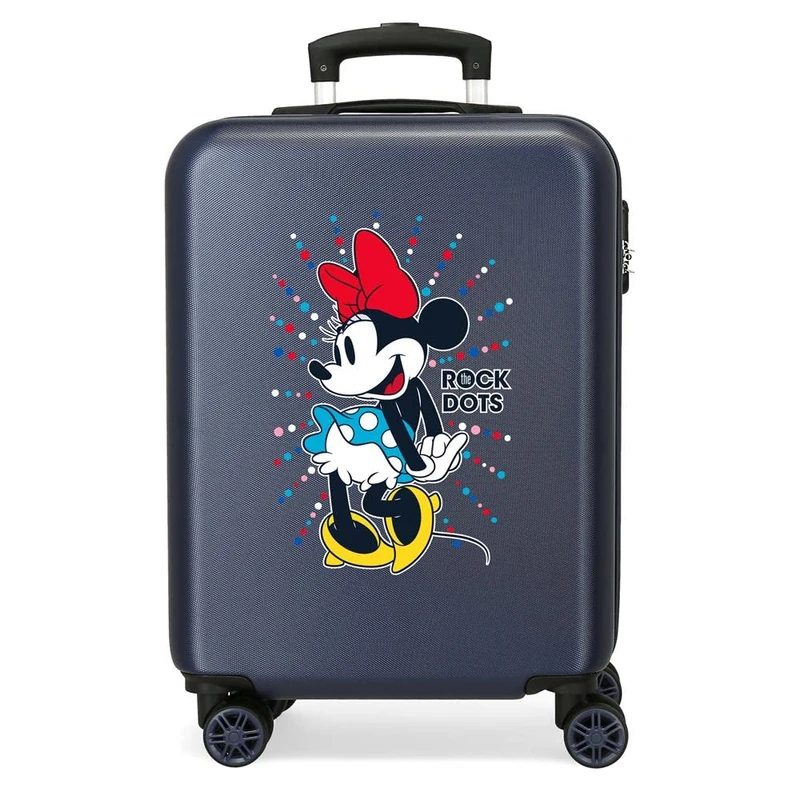 Minnie Rock Dots Blue Hardside Carry-on Suitcase