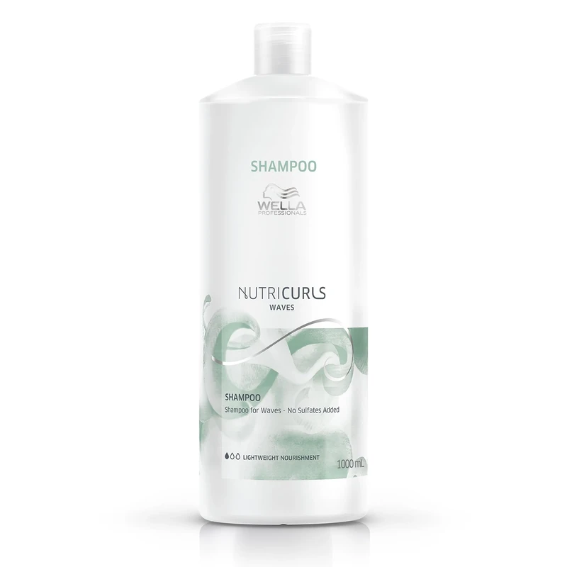 Wella NutriCurls Sulphate-Free Shampoo For Unisex 33.8 oz Shampoo - Image 1