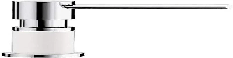 BLANCO 525814 Lato Dishwashing Liquid Dispenser Lato-white/chrome-525814, Silgranite White/Chrome, 314 mm