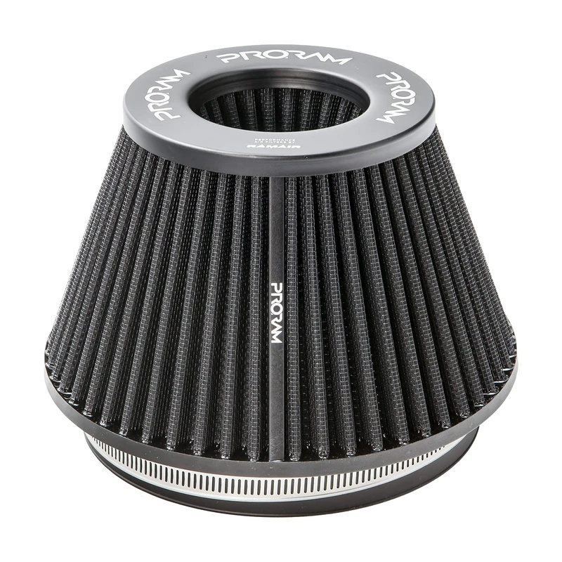 Ramair Performance Pleated Medium Cone Air Filter with 80mm OD Neck Velocity Stack