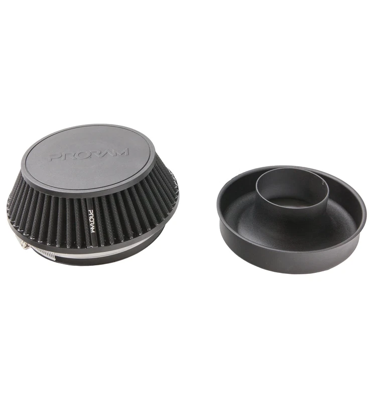 Ramair Performance Pleated Small Cone Air Filter with 90mm OD Neck Velocity Stack