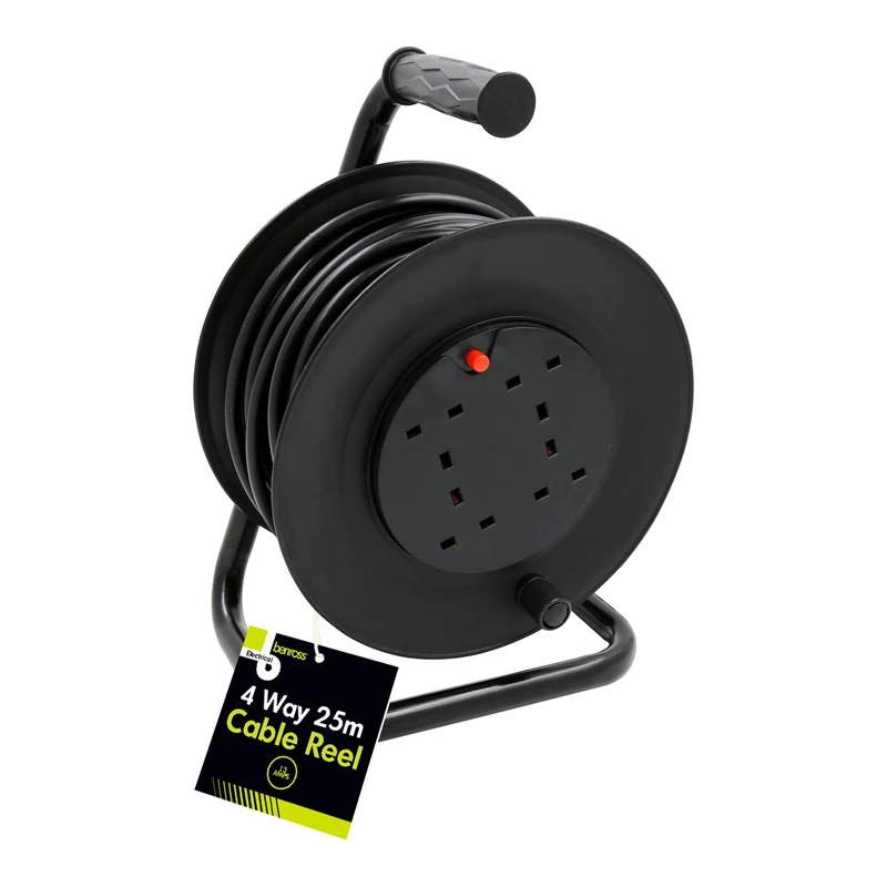 Benross 41029 4 Way Cable Reel with 25 Metre Cable
