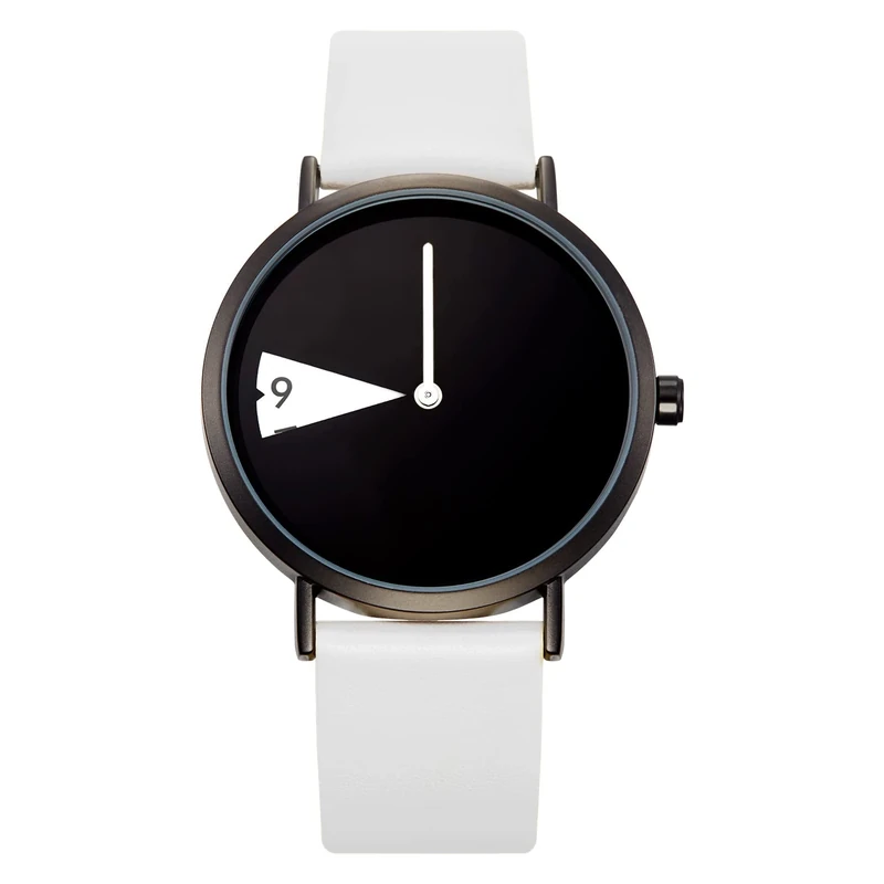SHENGKE Creative Watch Ultra-Thin Strap Casual Fashion Quartz Minimalist Watch Blackwhite