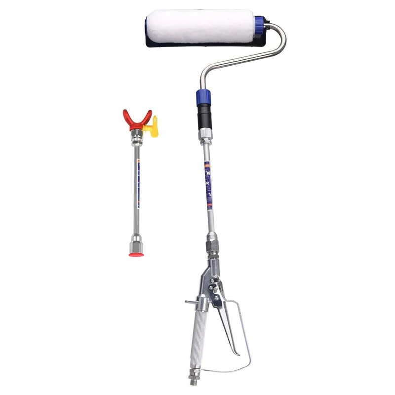 DUSICHIN Inner Feed Airless Paint Spray Roller Sprayer Gun Attachment Kit Accessories High Pressure Wand Power Roller 10 Inches Extension for Titan Graco Airless Paint Sprayer Aftermarket Parts DUS133