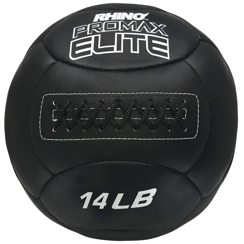 Champion Sports PRX14 Rhino Promax Elite Slam Balls, 14 lb, Soft Shell with Non-Slip Grip, Medicine Wall Exercise Ball for Weightlifting, Plyometrics, Cross Training, & Home Gym Fitness