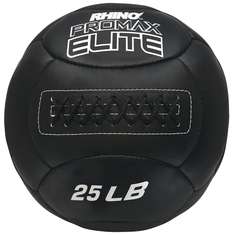 Champion Sports PRX25 Rhino Promax Elite Slam Balls, 25 lb, Soft Shell with Non-Slip Grip, Medicine Wall Exercise Ball for Weightlifting, Plyometrics, Cross Training, & Home Gym Fitness