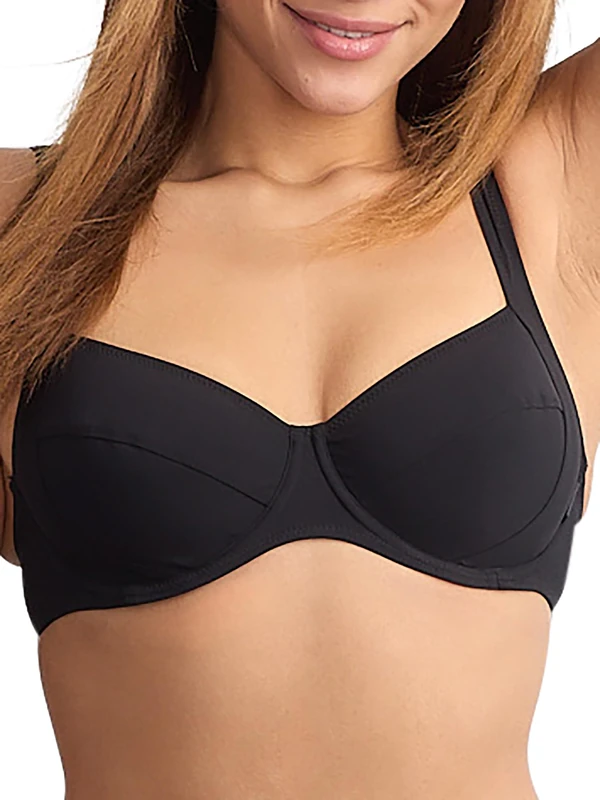 Rosa Faia Women's Sibel Top Bikini, Black, 38