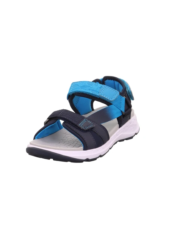 Superfit Boys Criss Cross Sandals, Blue Turquoise 8040, 5 UK
