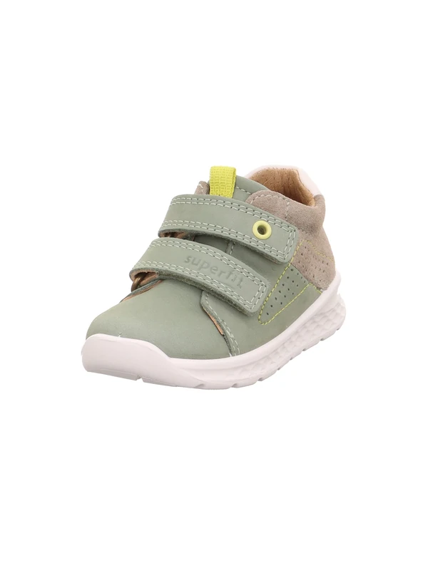 Superfit Boys' Breeze First Walking Shoes, Light Green Beige 7510, 4.5 UK Child