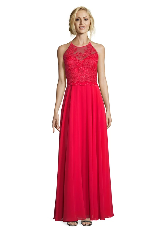 Vera Mont Women's 8102/4000 Party Dress, Red (Amaranth 4497), 16 (Size: 42)