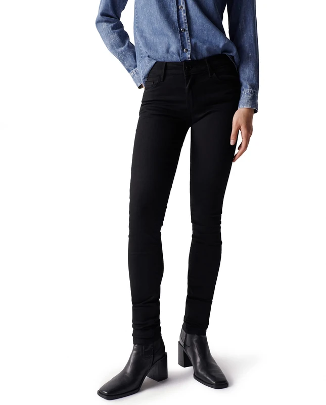 Salsa Wonder Push UP Skinny True Black Jeans