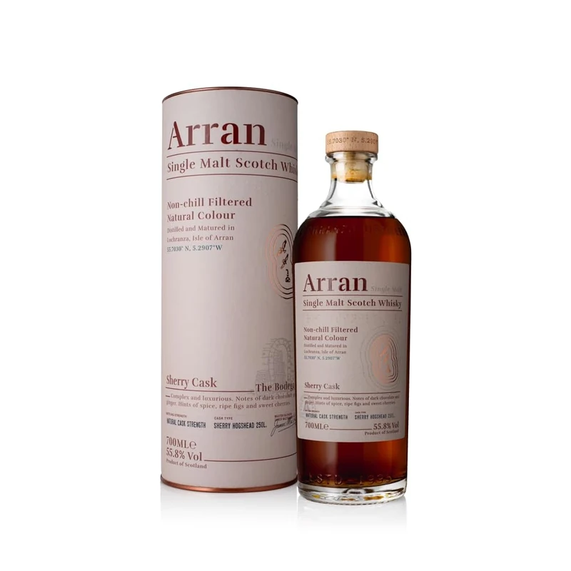 Arran Bodega Sherry Cask Finish Single Malt Whisky 70cl , 55.8% ABV, Premium Single Malt Scotch, Limited Edition, Isle Of Arran