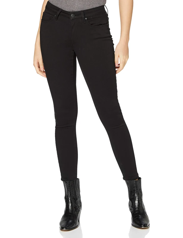 Mavi Women's Adriana Jeans (Pack of 7), Double Black Str, 28W x 38L