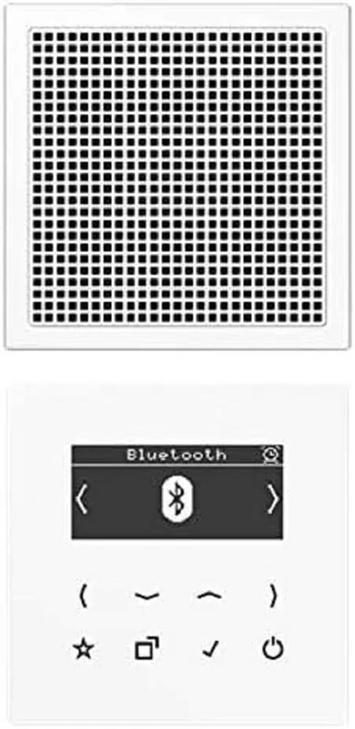 Jung DABLS1BTWW Smart Radio DAB+ with Bluetooth Set Mono Alpine White LS Series