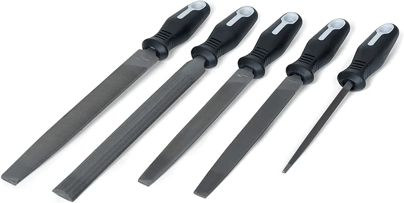 Nicholson Crescent 22040HNNN General Purpose File Set with Ergonomic Handles, 5 Pieces Multicolor one Size