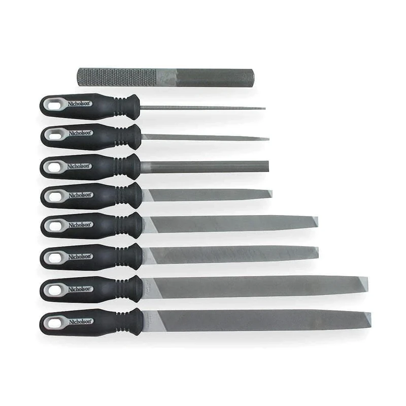 Nicholson - File Set, 9 Pc, W/Ergonomic Handle, Pouched (22030HNNN)