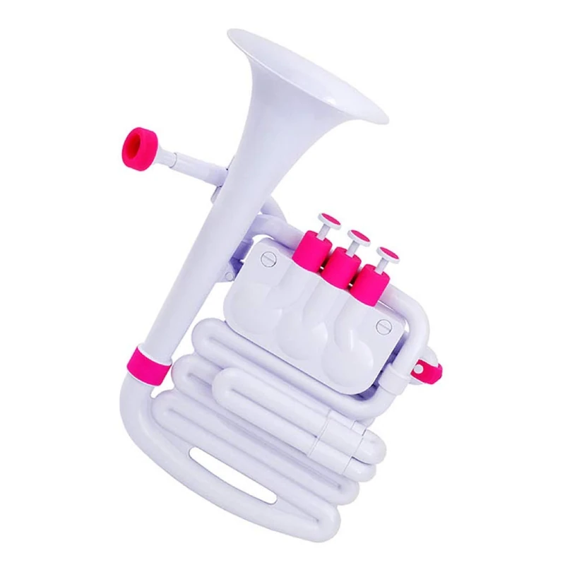Nuvo jHorn in White with Pink trim