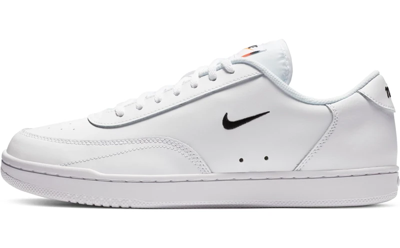 NIKE CJ1679-101 Court Vintage Men White/Black-Total Orange UK 8 - Image 1