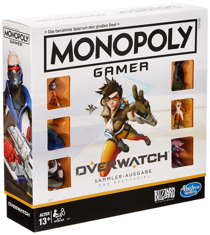Hasbro Gaming E6291100 Monopoly Gamer Collector's Edition Board Game from 13 Years Gift for Overwatch Players - Image 1