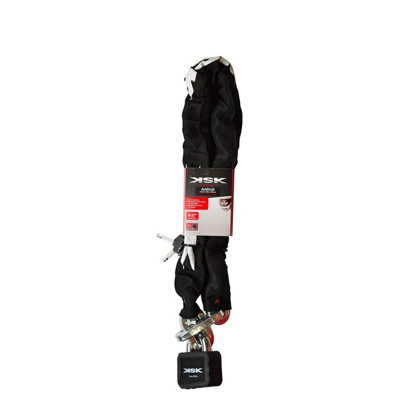 KSK CHAINSRA Antivol Chaîne 110cm Chain lock SRA 110 cm, Black