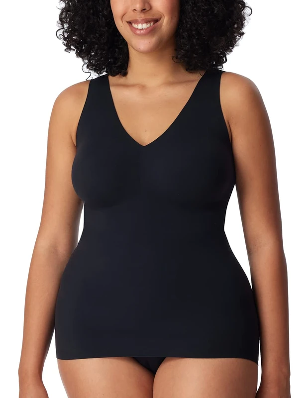 Schiesser Women's Tank Top with Removable Pads - Invisible Soft