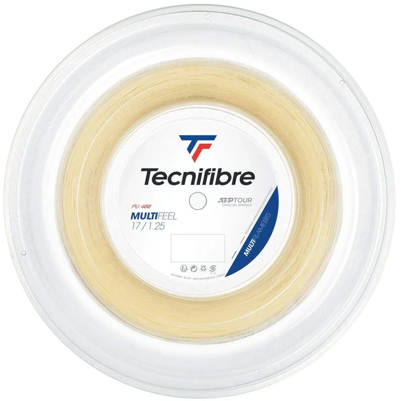 Tecnifibre Multifeel Tennis String 1.25mm Natural - 200m Reel