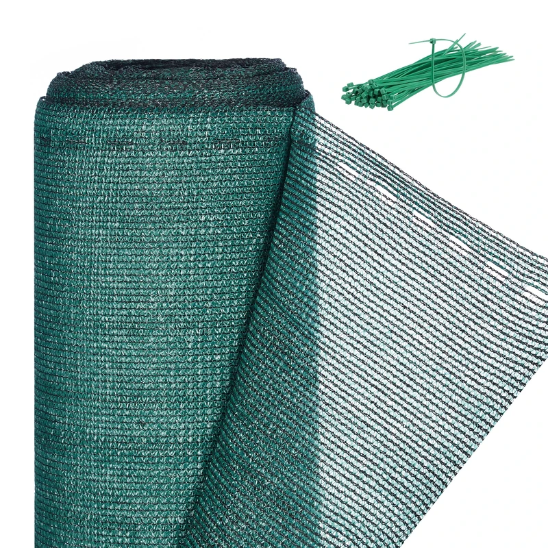Relaxdays Fence Netting, Privacy Shield For Fences & Railing, HDPE Net, UV-resistant, Weatherproof, 1x25m, Green