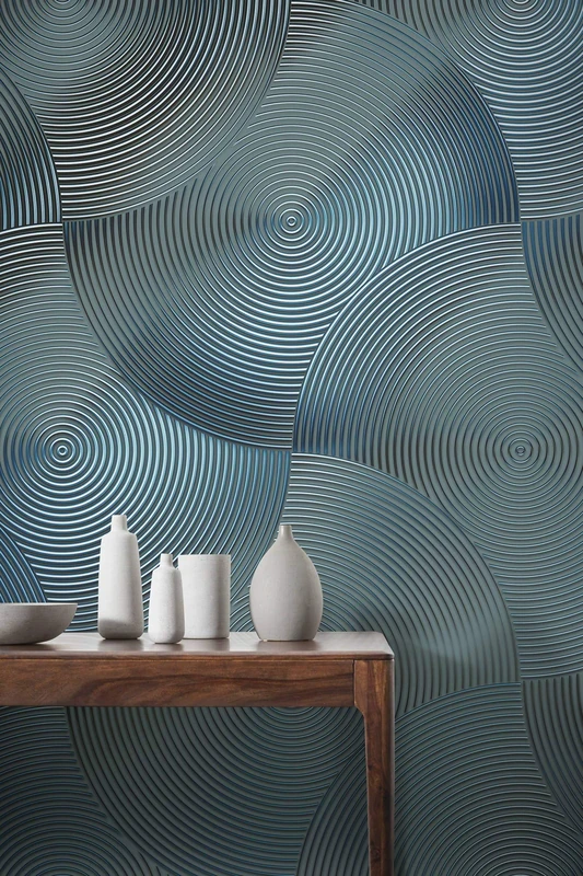 Komar Non-Woven Photo Wallpaper Mystic Silver 200 x 250 cm (Width x Height) - Image 1