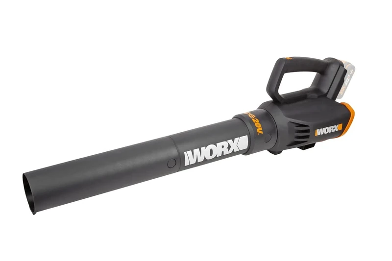 Worx WG547E.9 Cordless Leaf Blower 20V Turbine Technology, Two Speed Levels, One-Hand Operation, Without Battery & Charger, 20 V, Black/Orange