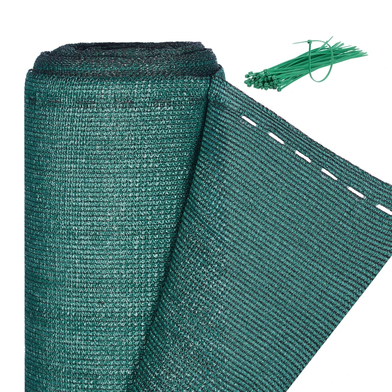 Relaxdays Fence Netting, Privacy Shield For Fences & Railing, HDPE Net, UV-resistant, Weatherproof, 1.8 x 25 m, Green