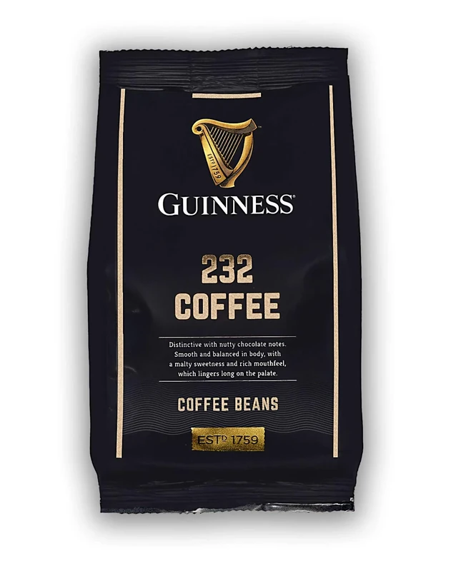 Exclusive Guinness Coffee '232' Brew - 227g Roasted Beans by Tiki Tonga Coffee Roasters. Roasted in The United Kingdom
