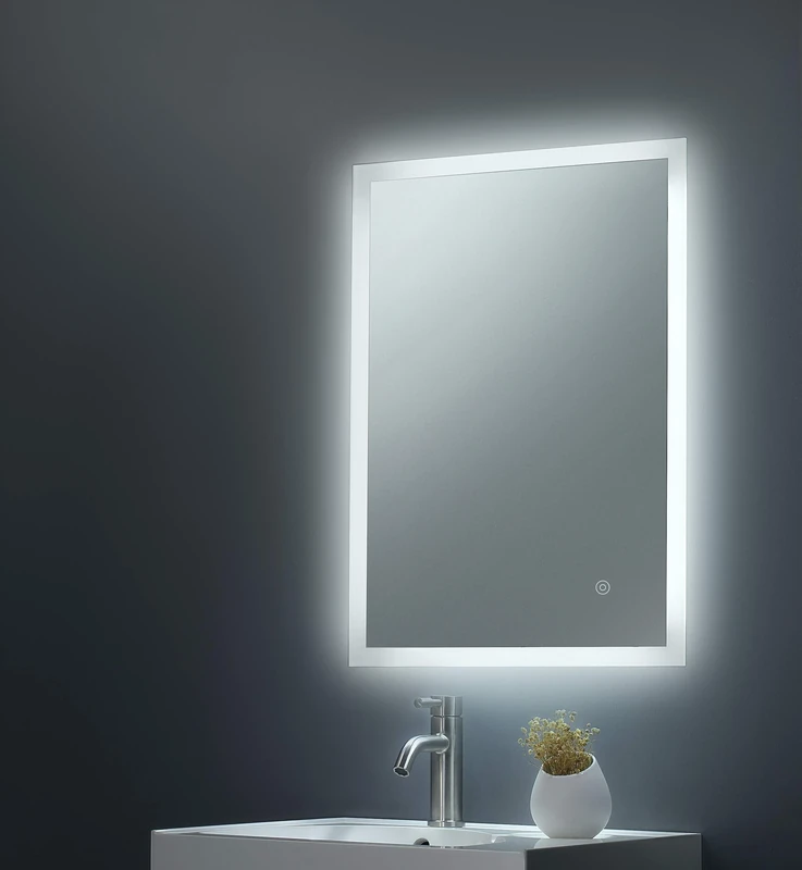Keenware KBM-037 LED Bathroom Mirror with Wireless Bluetooth Speakers, Demister, USB & Shaver Sockets,Silver