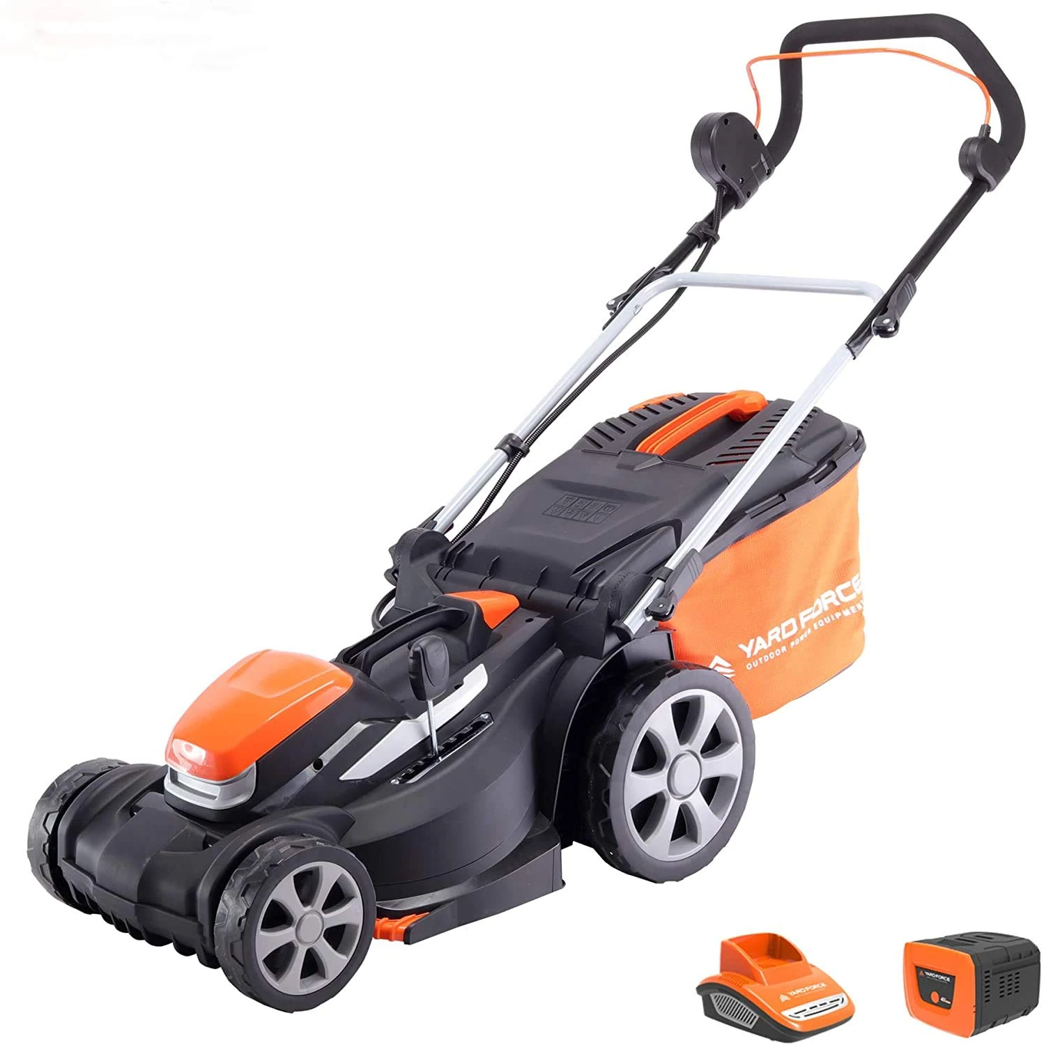 Yard Force 40V 37cm Cordless Lawnmower with lithium ion battery & quick charger LM G37A - GR 40 range