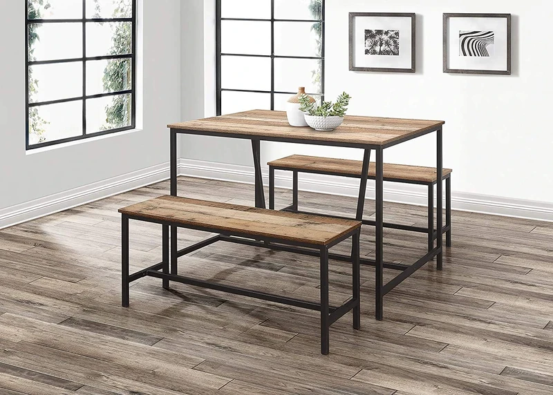Birlea, Urban Dining Table & Bench, Rustic, One Size