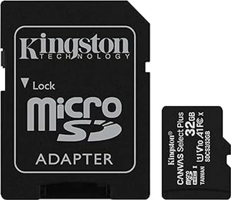 Kingston Canvas Select Plus microSD Card SDCS2/32 GB Class 10 (SD Adapter Included)