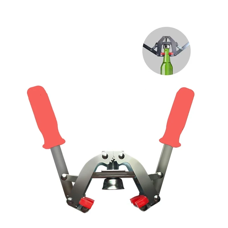 Bamboost Manual Bottle Capper Accessory for Home Brew Beer Making Lemonade Glass Bottles