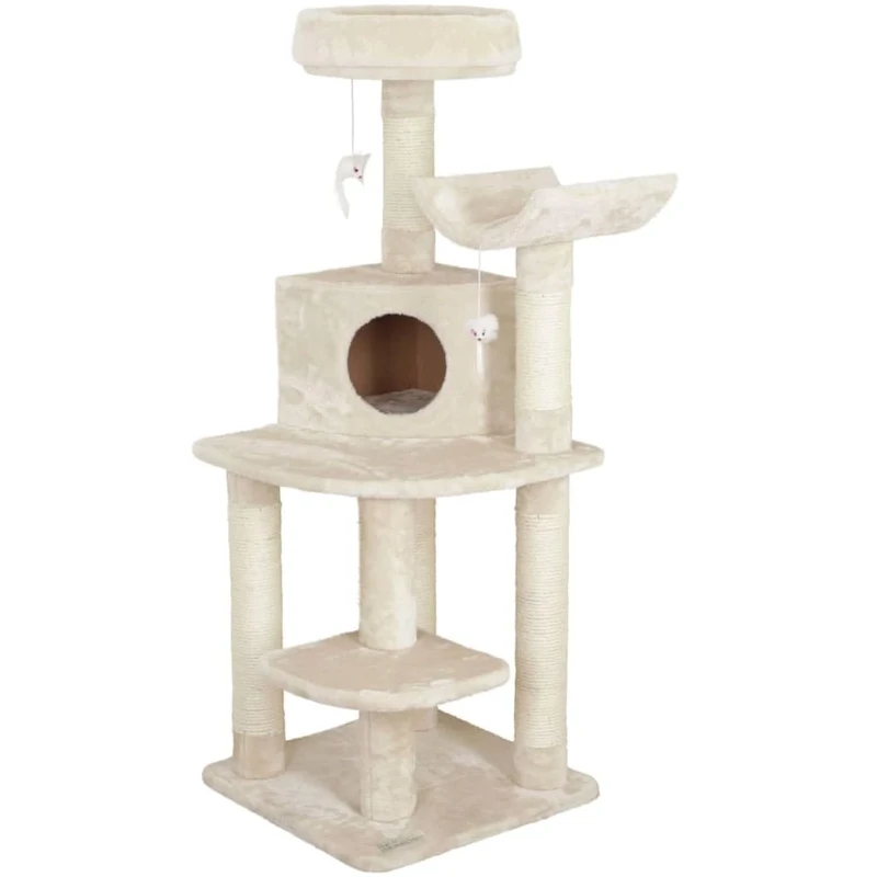 Kerbl Pet Corner Cat Tree Zirc, beige, 56x56x130cm