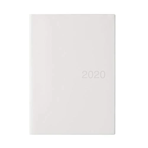 MUJI 2020 Fine Paper Schedule Note B5 Size (6.9 x 9.8 in) Monthly/Weekly Notebook White Gray Beginning December 2019