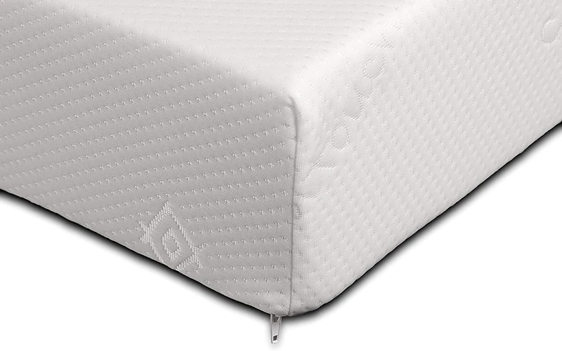 Starlight Beds 4” Deep Single Foam Mattress. Firm Foam Single Mattress with White Removable Cover. Medium-Firm. 3ft x 6ft3 (90cm x 190cm x 10cm)