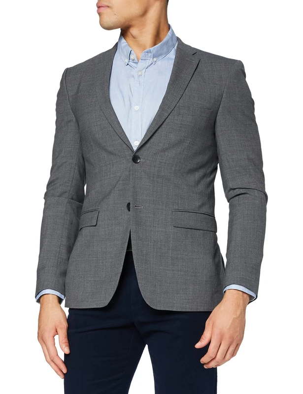 Esprit Collection Men's 990eo2g303 Blazer, Grey, 90