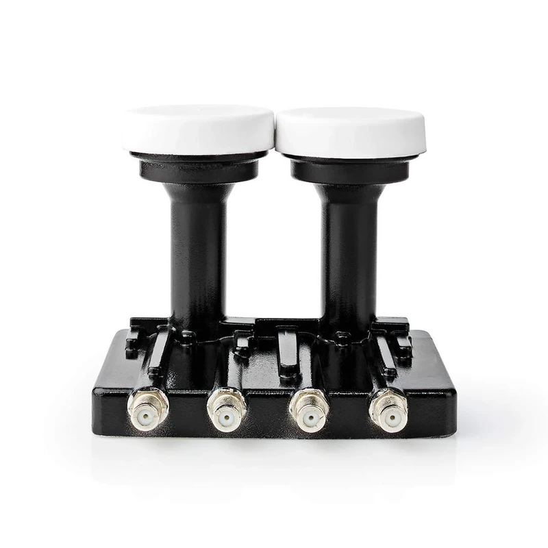 LNB - Quad Monoblock 4.3° - Output Connection: 4X F Connector - Noise Range: 0.85 dB - Conversion Gain: 52-67 dB - White - Suitable for: Astra1+ / Astra3