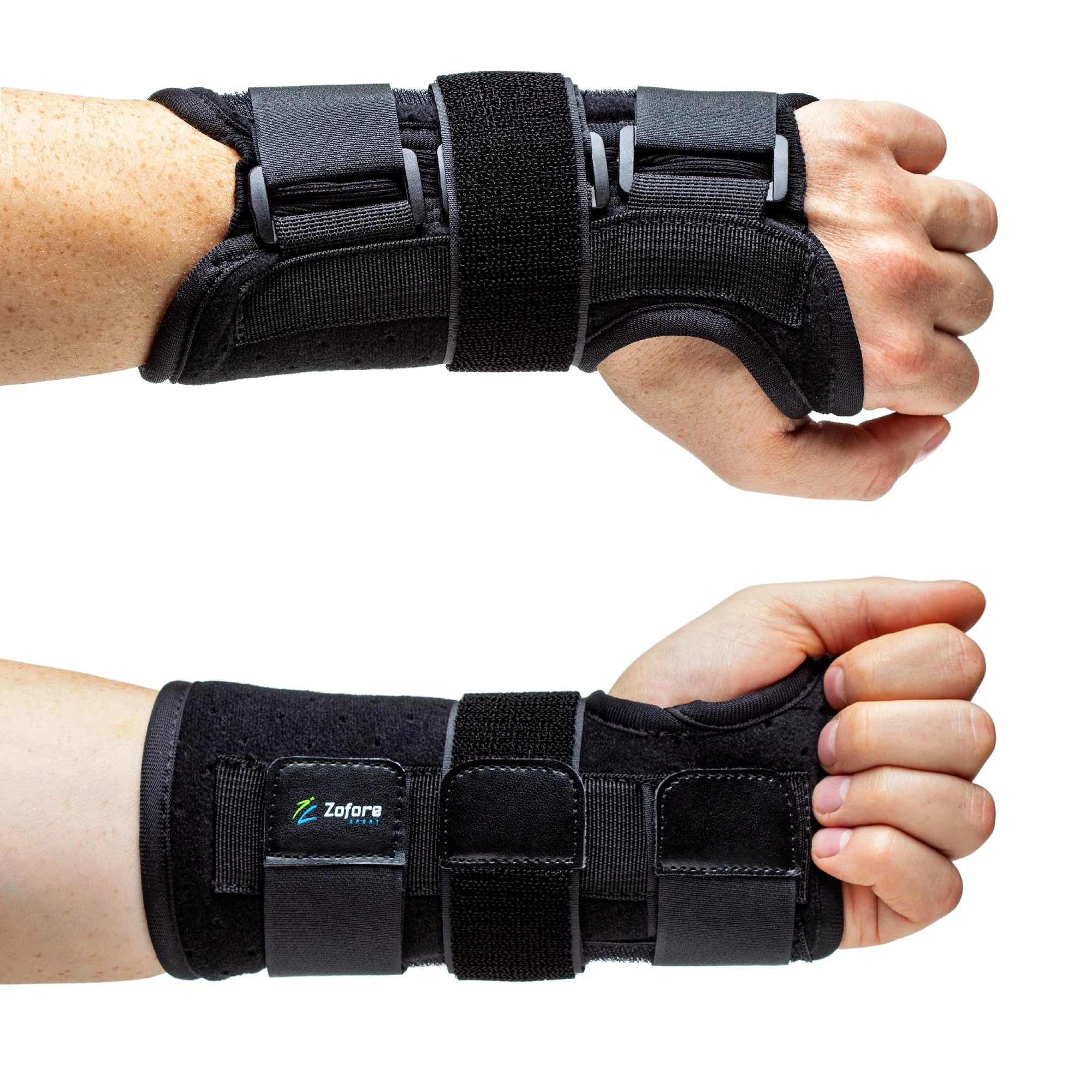 Carpal Tunnel Wrist Support Brace with Metal Splint Stabilizer by Zofore - Helps Relieve Tendinitis Arthritis Carpal Tunnel Pain - Reduces Recovery Time for Men Women - Left (S/M)