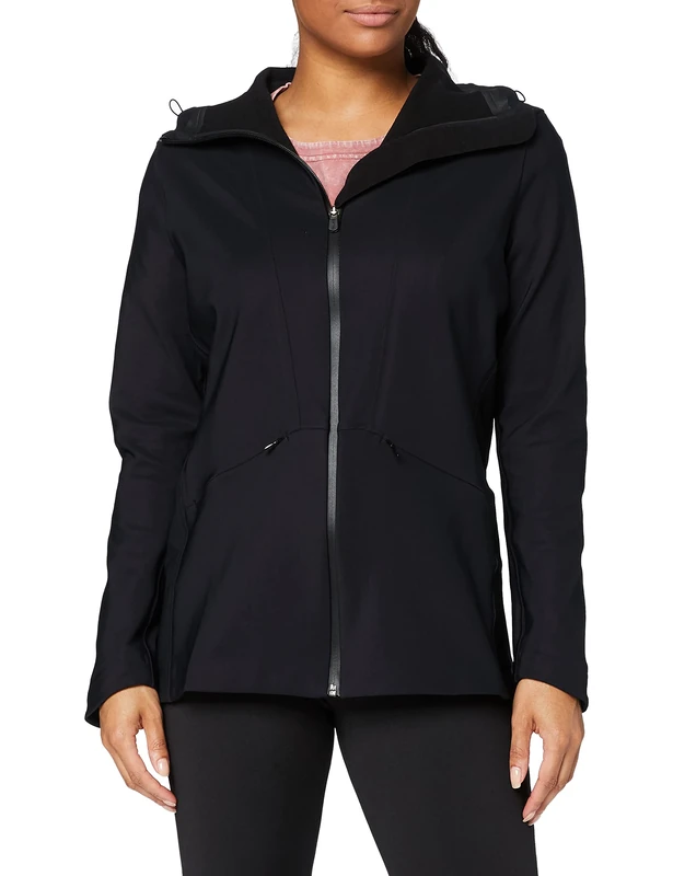 FALKE Women's Softshell Jacket, Womens, Jacket, 37270, Black, XXL