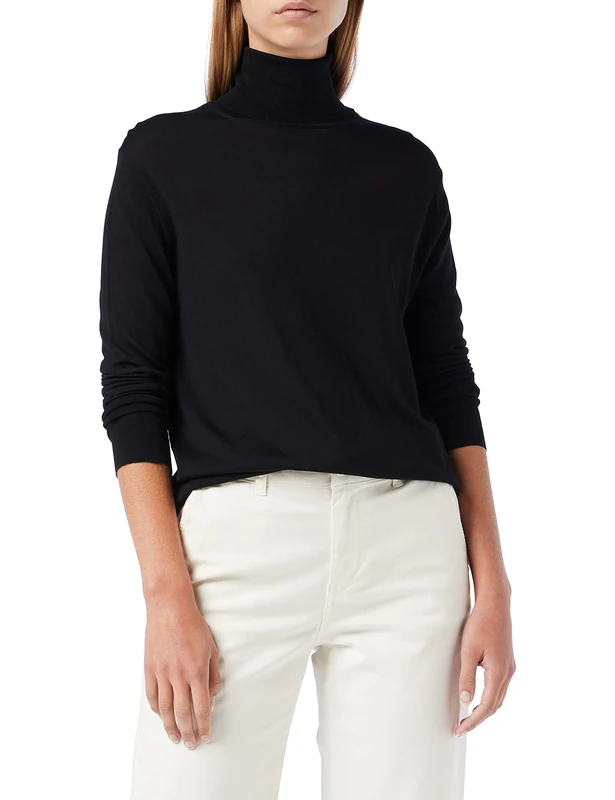 FALKE Women's Turtleneck, Womens, 64001, Black, XXS