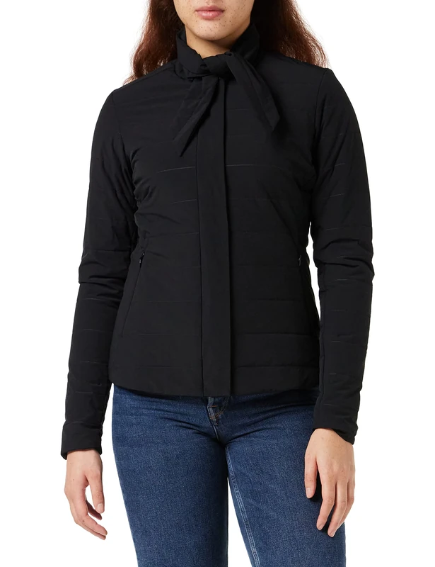 FALKE Women's Padded Jacket, Womens, Jacket, 65006, Black, L