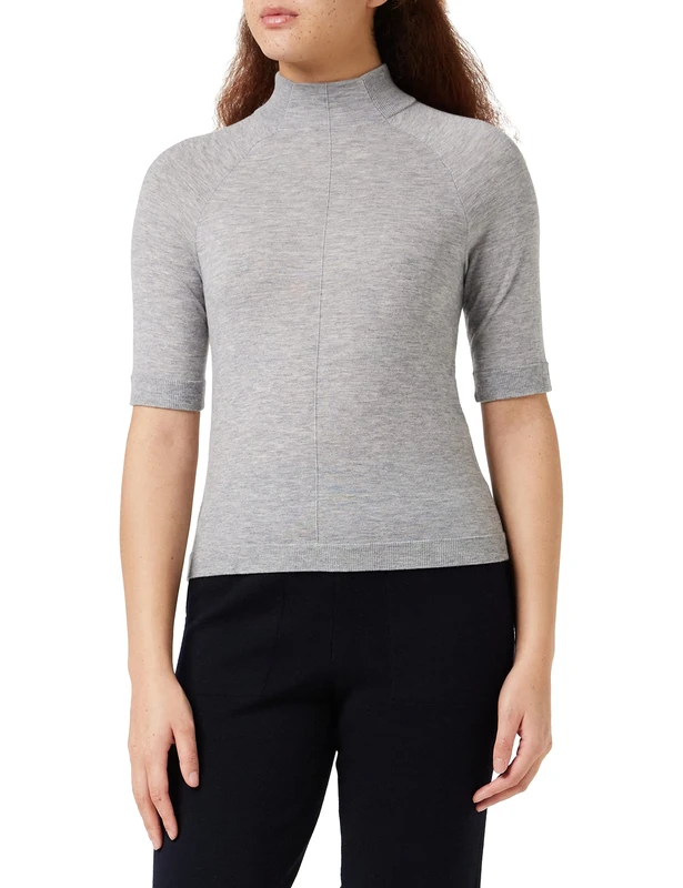 FALKE Rollneck T-Sh Pullover Women's Pullover - Light Grey, XX-Small