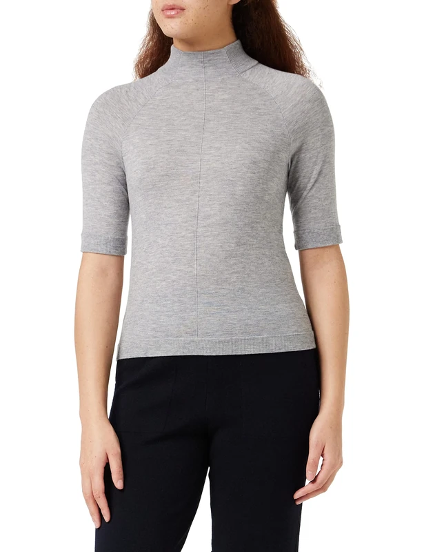 FALKE Rollneck T-Sh Pullover Women's Pullover - Light Grey, X-Large